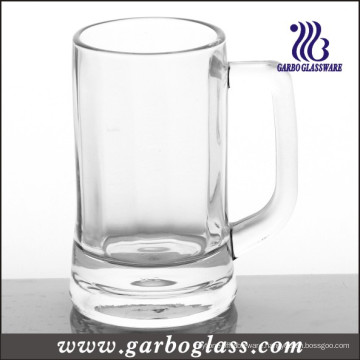Popular Glassware Thick Bottom Handle Glass Beer Mug (GB093713)